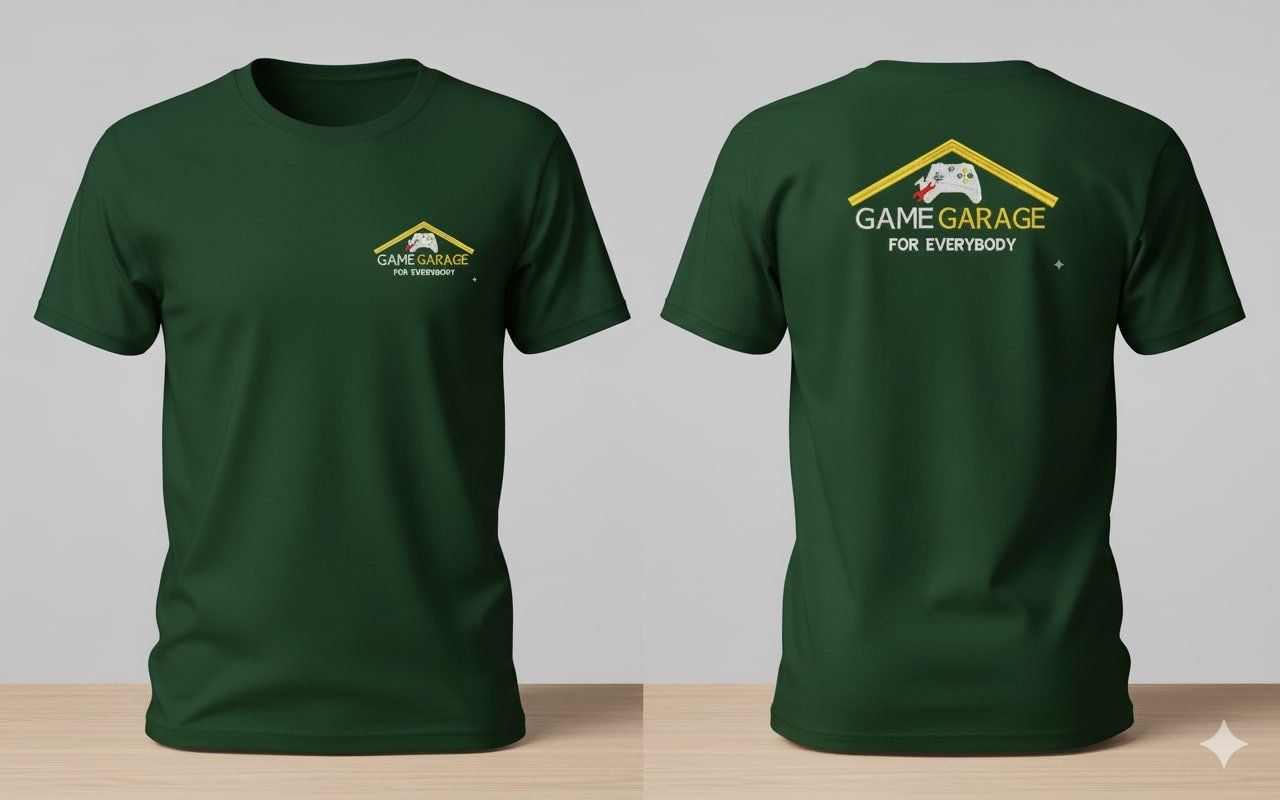Game Garage arena uniforms for gaming crew